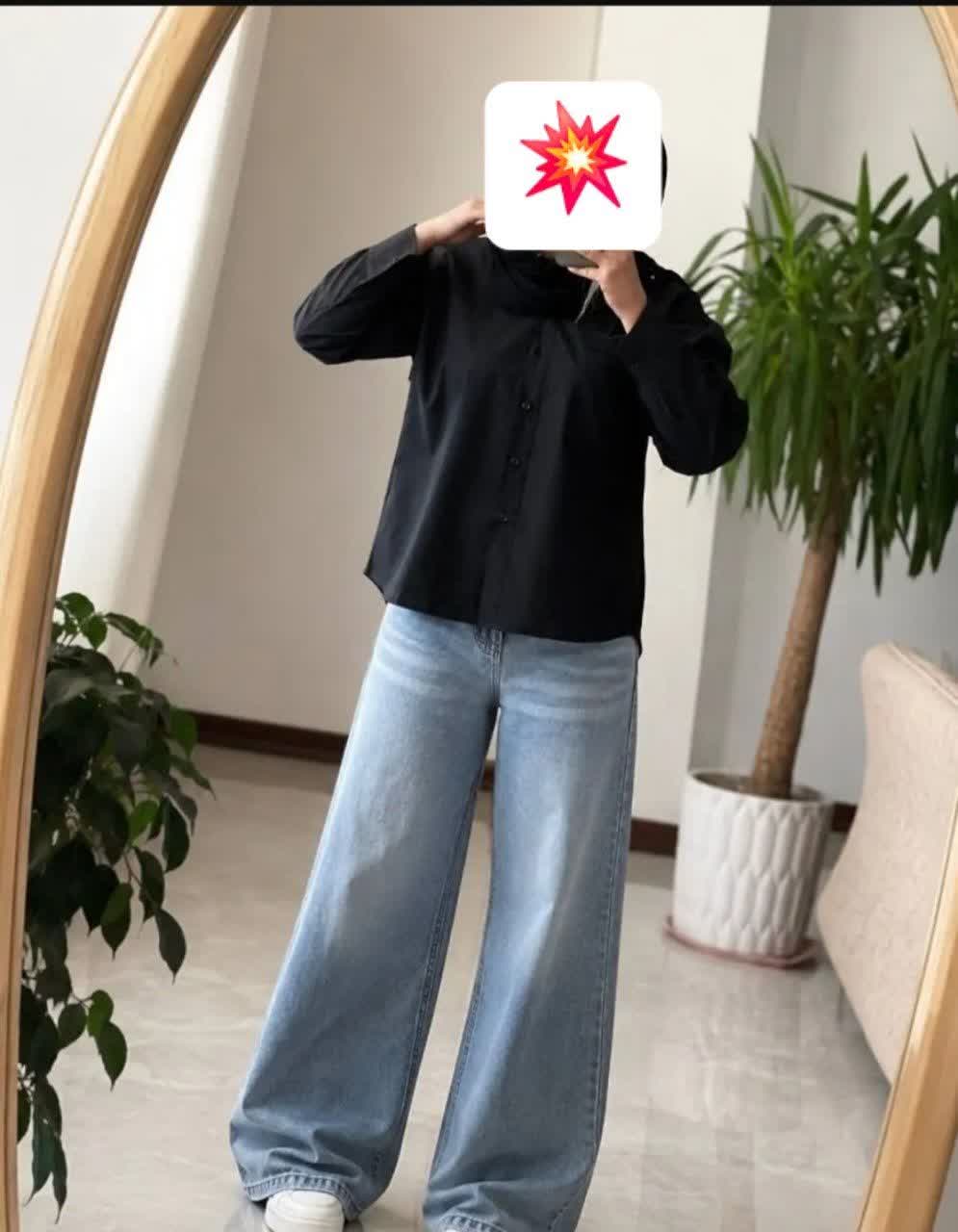 شومیز زنانه لنین مشکی